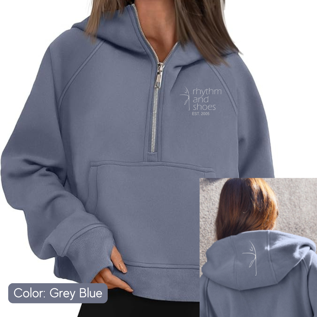 20th Anniversary Half-Zip Sweatshirt Grey Blue