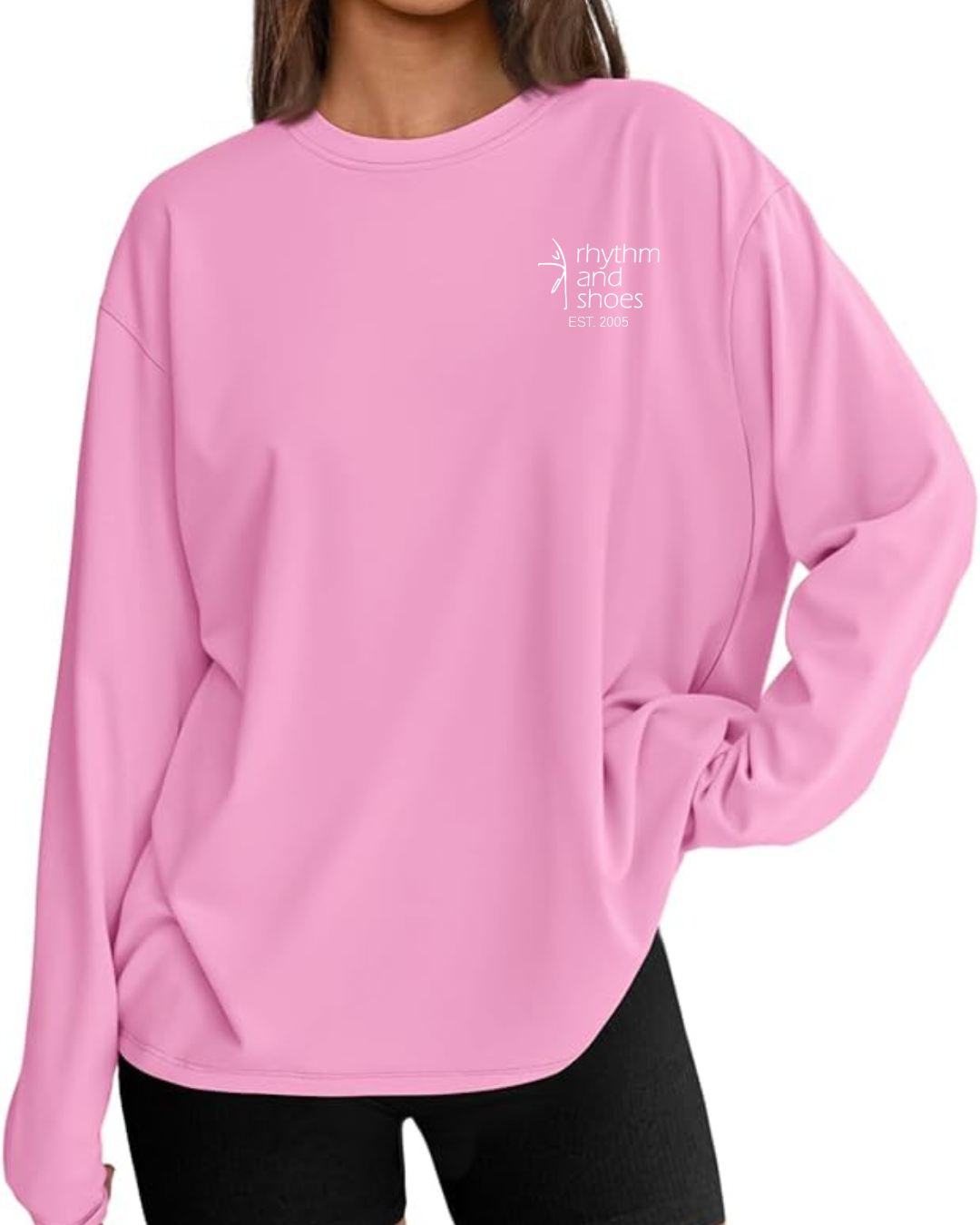 pink long sleeve shirt